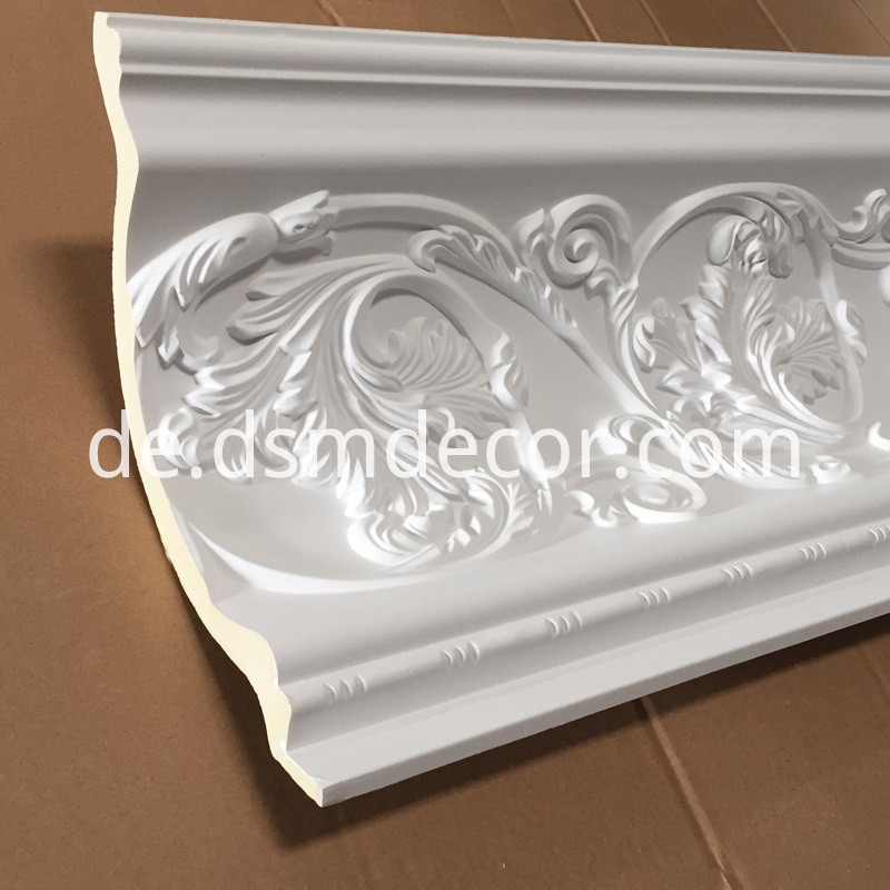 Dekoratives Kronenformteil aus Polyurethan Polyurethane Decorative Crown Molding